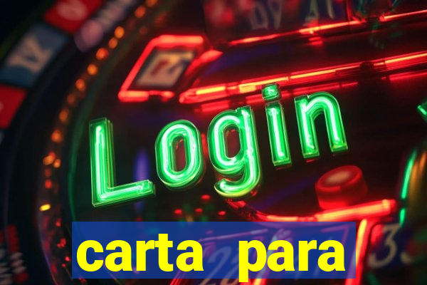 carta para encontrista homem